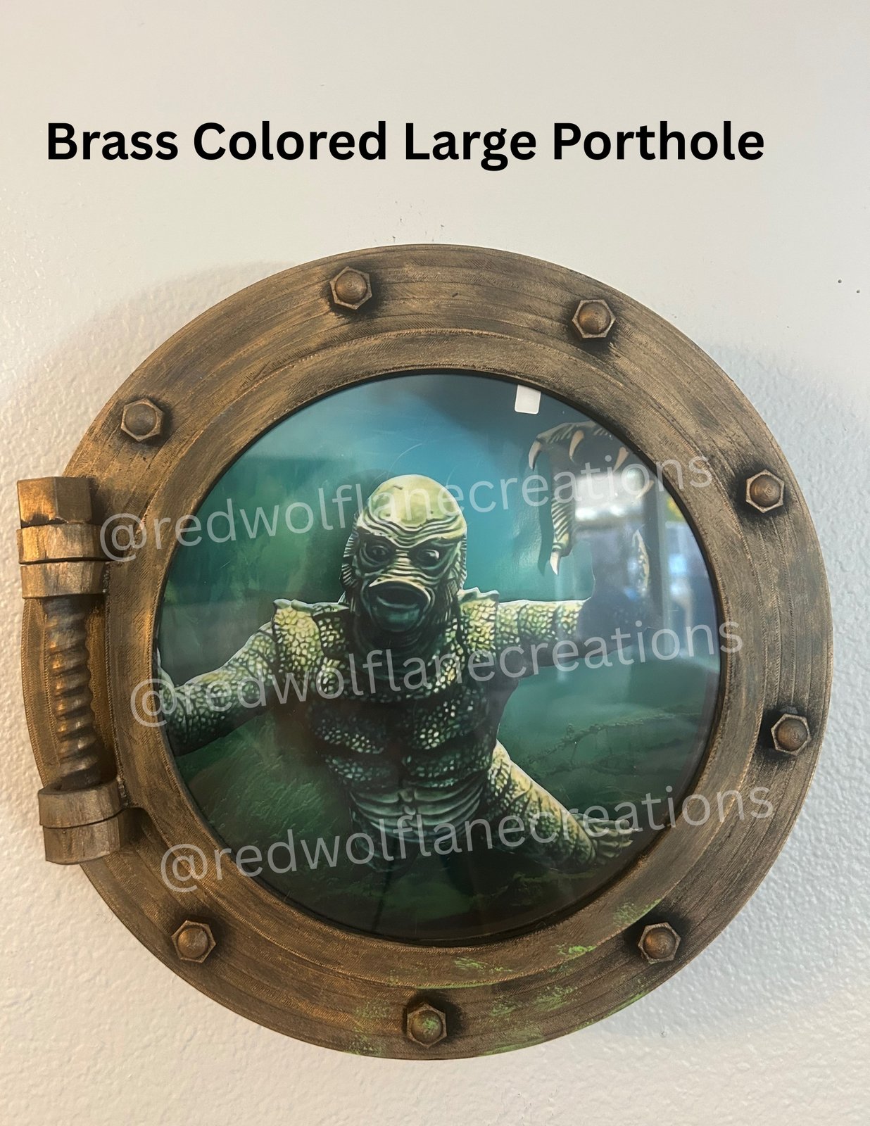 Large Light-Up Creature from the Black Lagoon Porthole (13.5